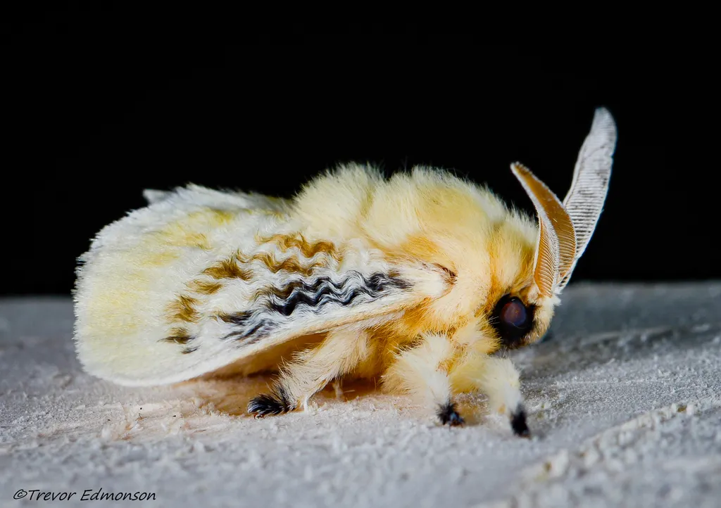 Black-waved Flannel Moth