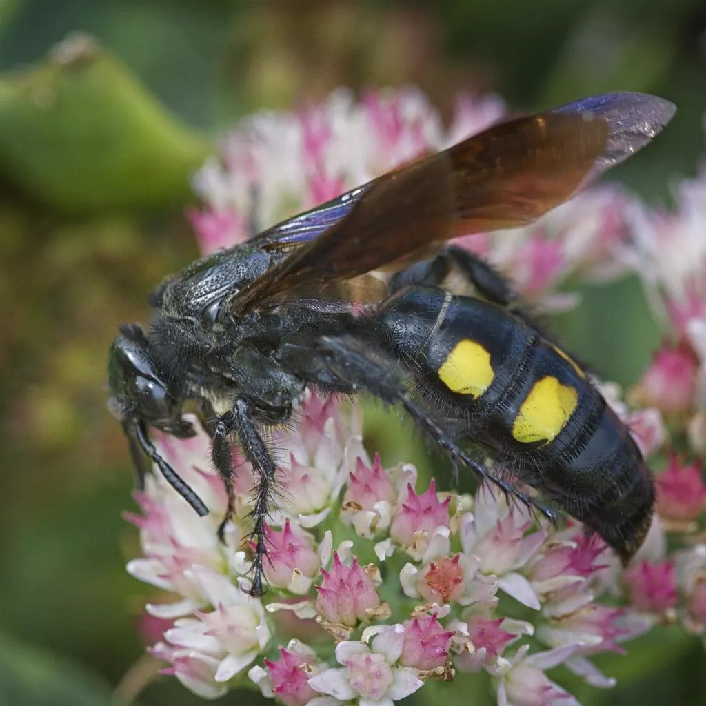 Large Four-spotted Scoliid Wasp - photo 2